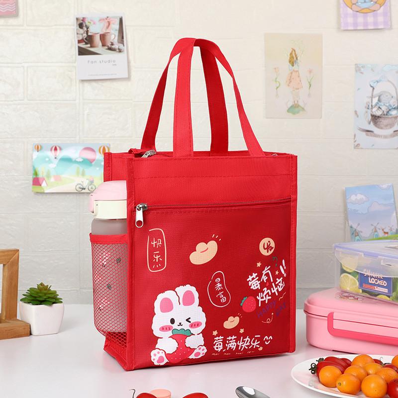 Cartoon Lunch Box For Kids Oxford Fabric Bento Bag For Elementary School Students