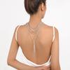 Tooxika Exaggerated Niche Fashion Rhinestone Necklace Multi-layer Light Luxury Tassel Necklace Dinner Prom Back Jewellery