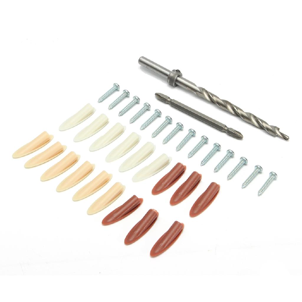 Oțel aliat Portabil Jig de găurit găuri oblice Sistem de îmbinare Prelucrarea lemnului Cu set de kit de burghiu 275 x 60 x 155mm