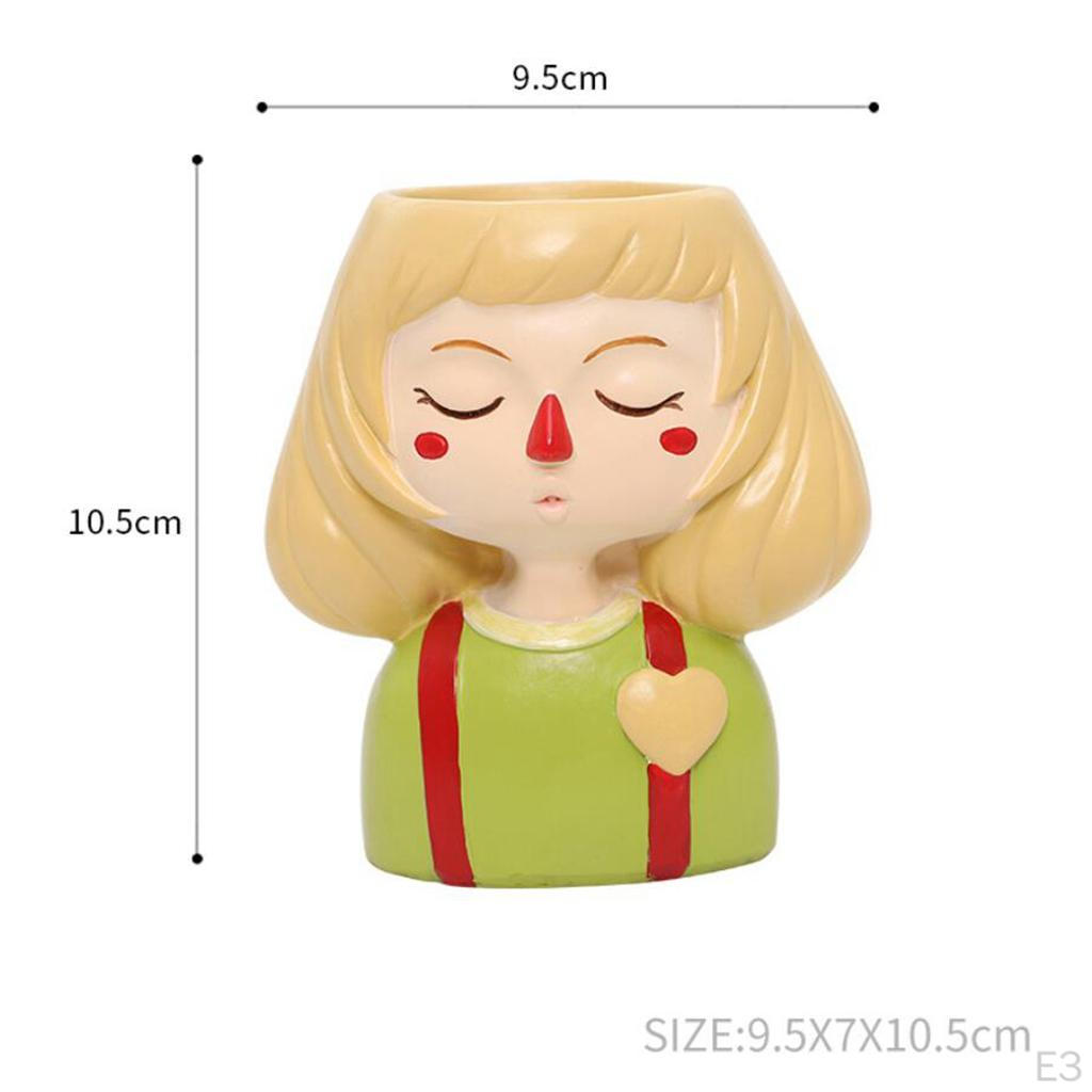 Head Pot er indoor and outdoor Resin er, Cute s Flower Pot, No