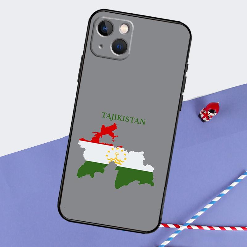 Tajikistan Flag Phone Case For iPhone 16 Pro 15 Pro 11 12 13 14 Pro Max Mini XR 16e 15 16 Plus Cover Shell