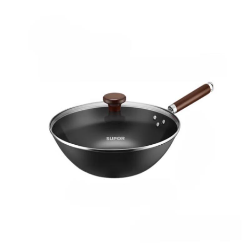 Supor 32cm Healthy Refined Iron Wok