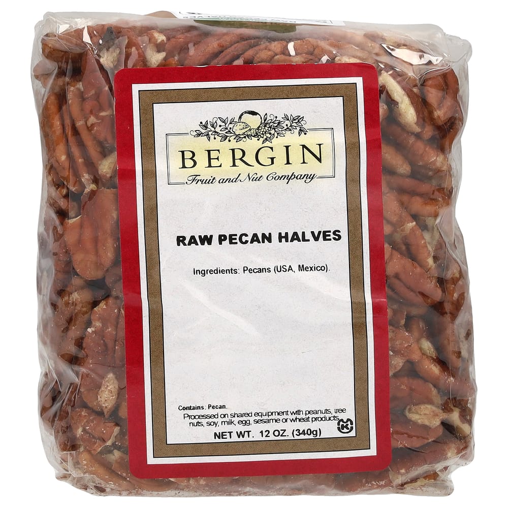 Bergin Fruit and Nut Company Halved Unprocessed Pecans 340g (12oz) 340g - 1 ea