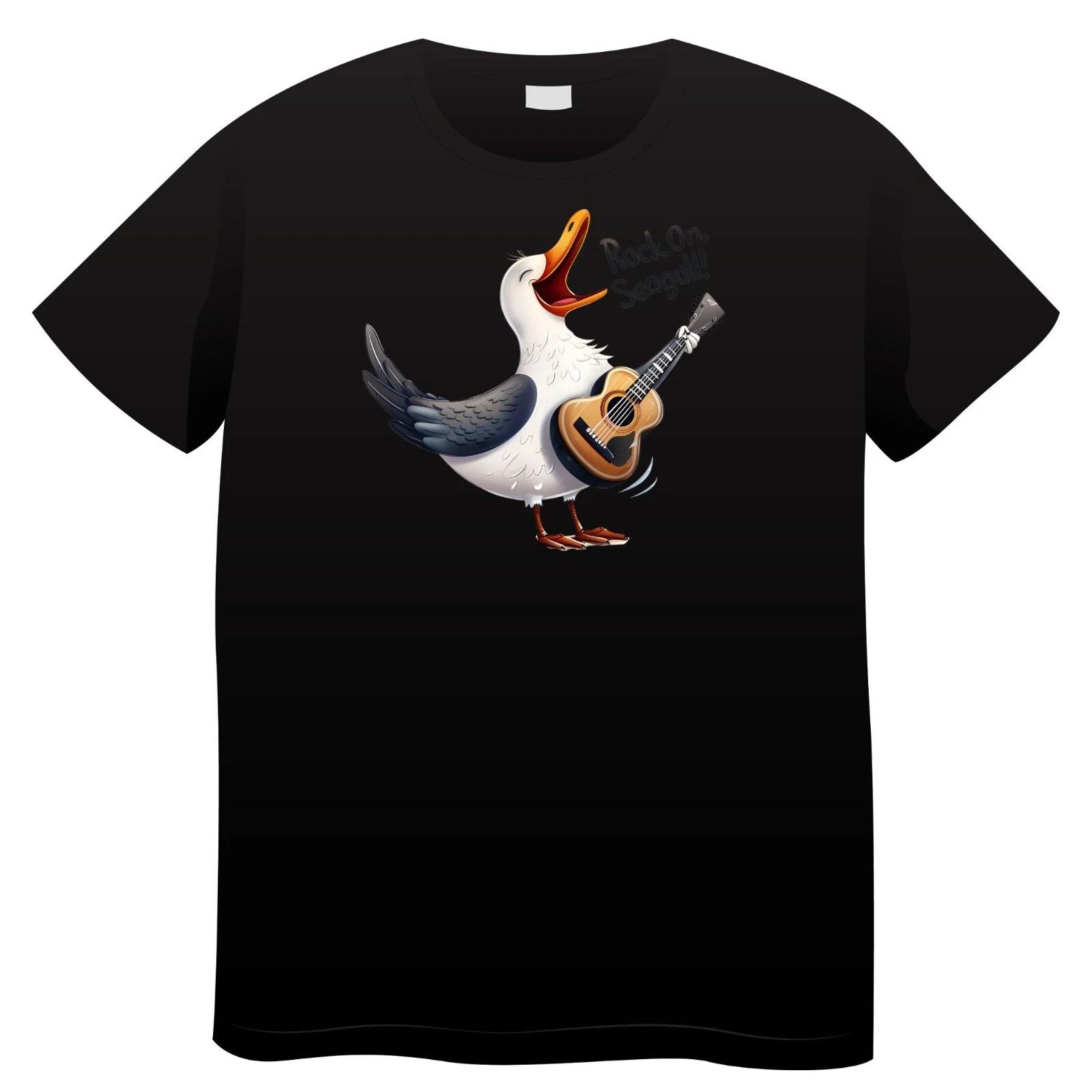 T-Shirt Lustiges Möwen Motiv XL