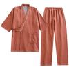 Unisex Japanese Kimono Cotton Gauze Yukata: Spring/Summer Lightweight Couple Home Wear Set