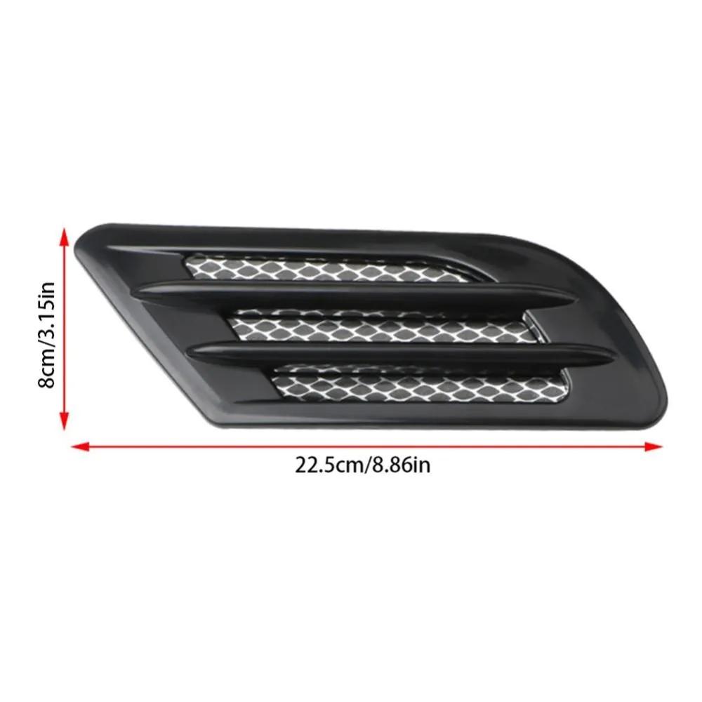 2Pcs Car Side Air Flow Vent for Fender Hole Cover Intake Grille Duct Decoration ABS Plastic Sticker Car Accessories Exterior