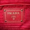 PRADA gathered Nappa Goful Tote Bag leather Red Women B2588L Used