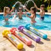 Water Sprayer Pull-out Type Cartoon Shape Kids Water Toy Reusable with Round Handle Sprayer Toy for Pool Games