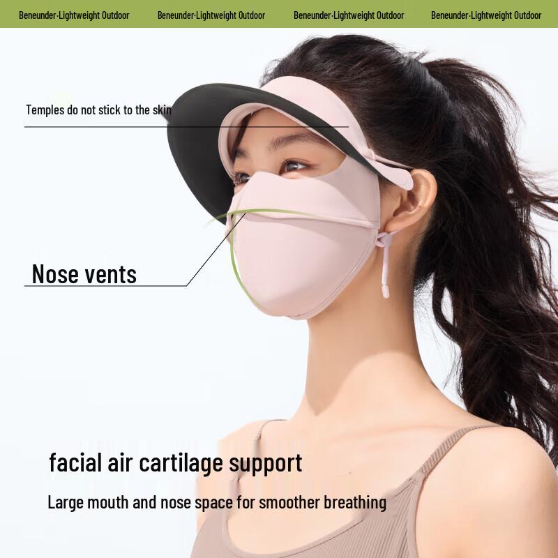 Beneunder Full-Face Sun Protection Mask with Brim AL333