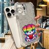 Phone Case: 2D Flat Suitable for iPhone 18 17 16 15 14 13 Pro, Transparent Four Corner Protective Case, Rainbow Little Bear, Christmas and Halloween G