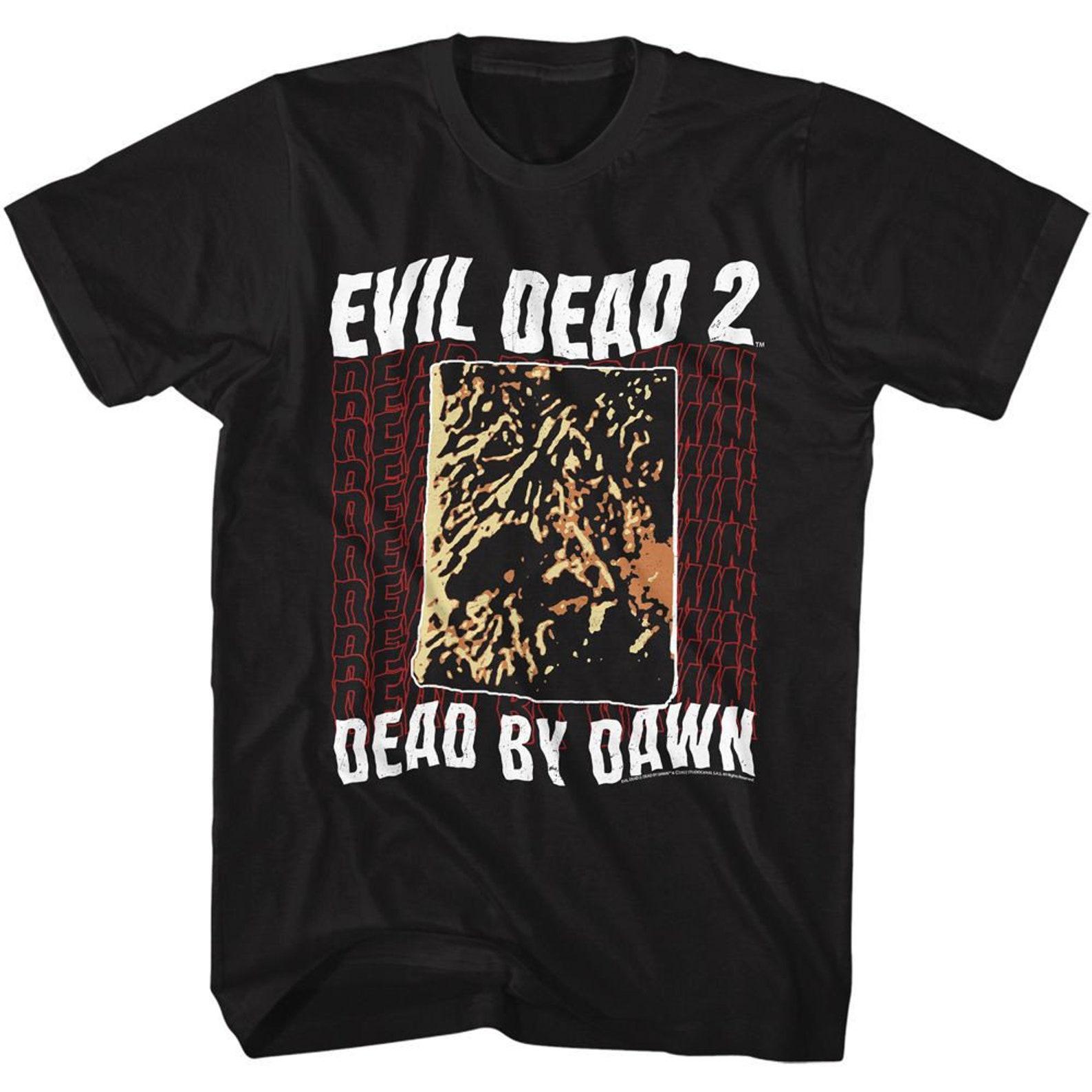 Evil Dead Dead By Dawn Repeating Black T-Shirt S