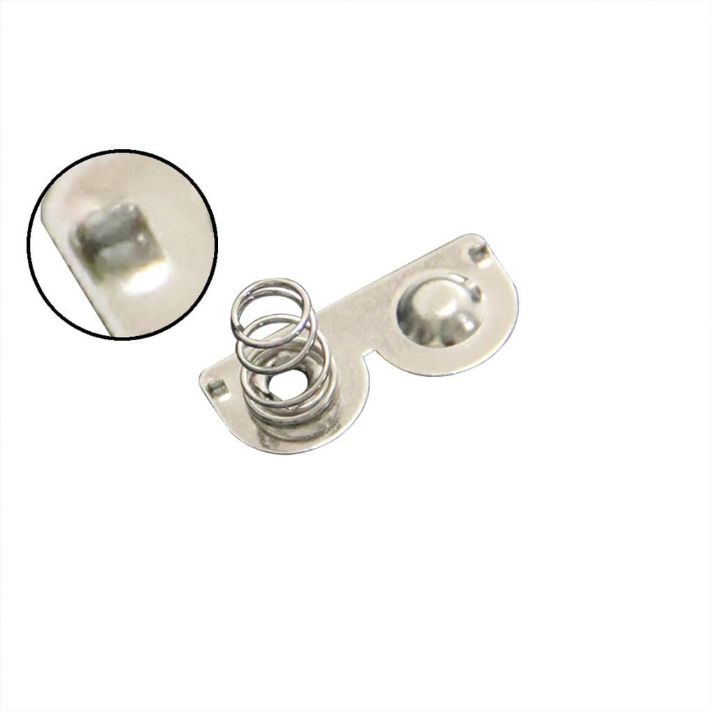 Unifizz AAA Batteries Metal Battery Spring Contact Plate 20 X 9MM Negative To Positive Plate Conversion Spring Nickeling Plate Contact Terminal for