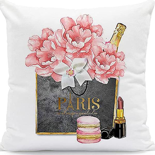 Perfume Bottle Pillow Cover Fashion Women'S Pet Home Sofa Car Ornament French Cushion Cover Premium Durable Quality