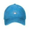 Minimalist Sun Wave Metal Wall Art Washed Baseball Cap Outdoor For Womens Unisex FeUnisex