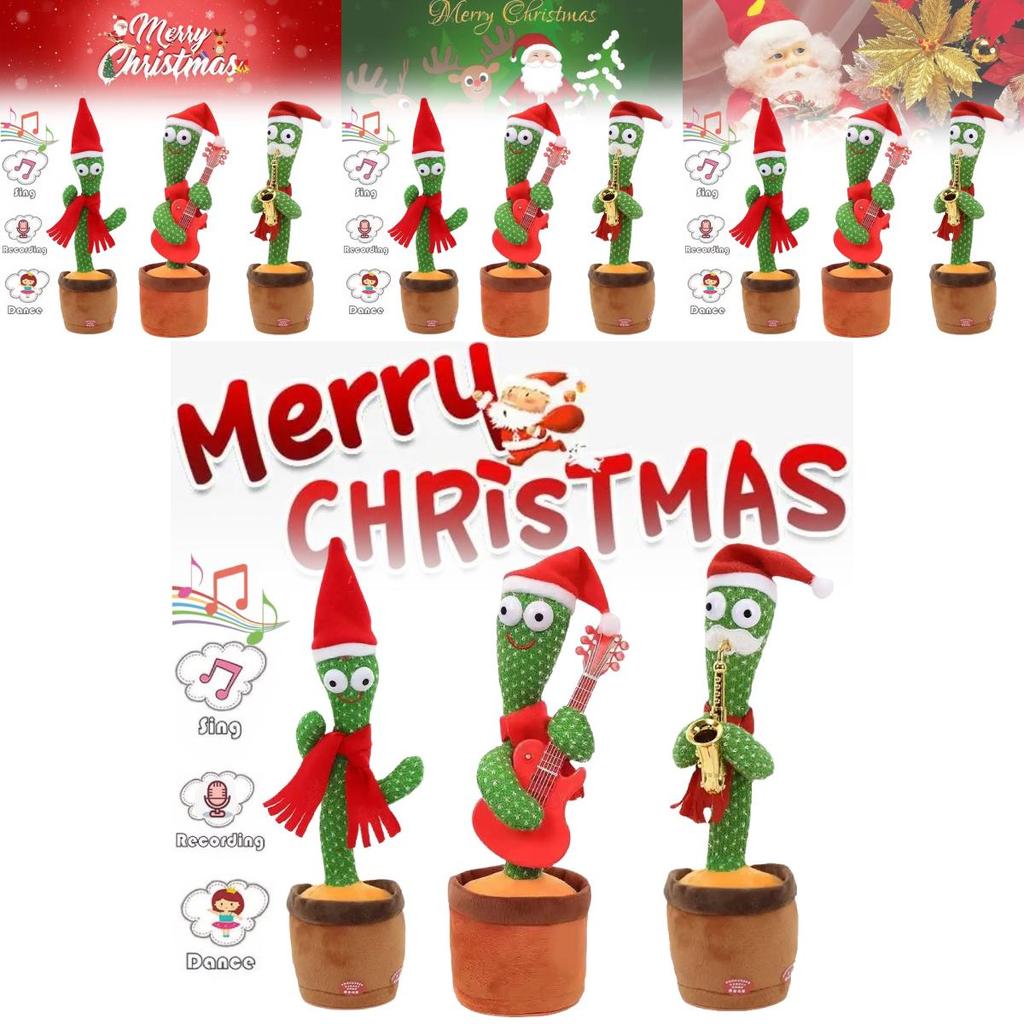 Adorável Brinquedo Interativo de Cacto Dançarino Com Recursos de Canto e Dança Para Presentear com Diversão