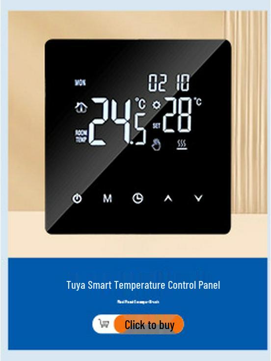 Smart WiFi LCD Floor Heating Thermostat for Electric and Water Systems