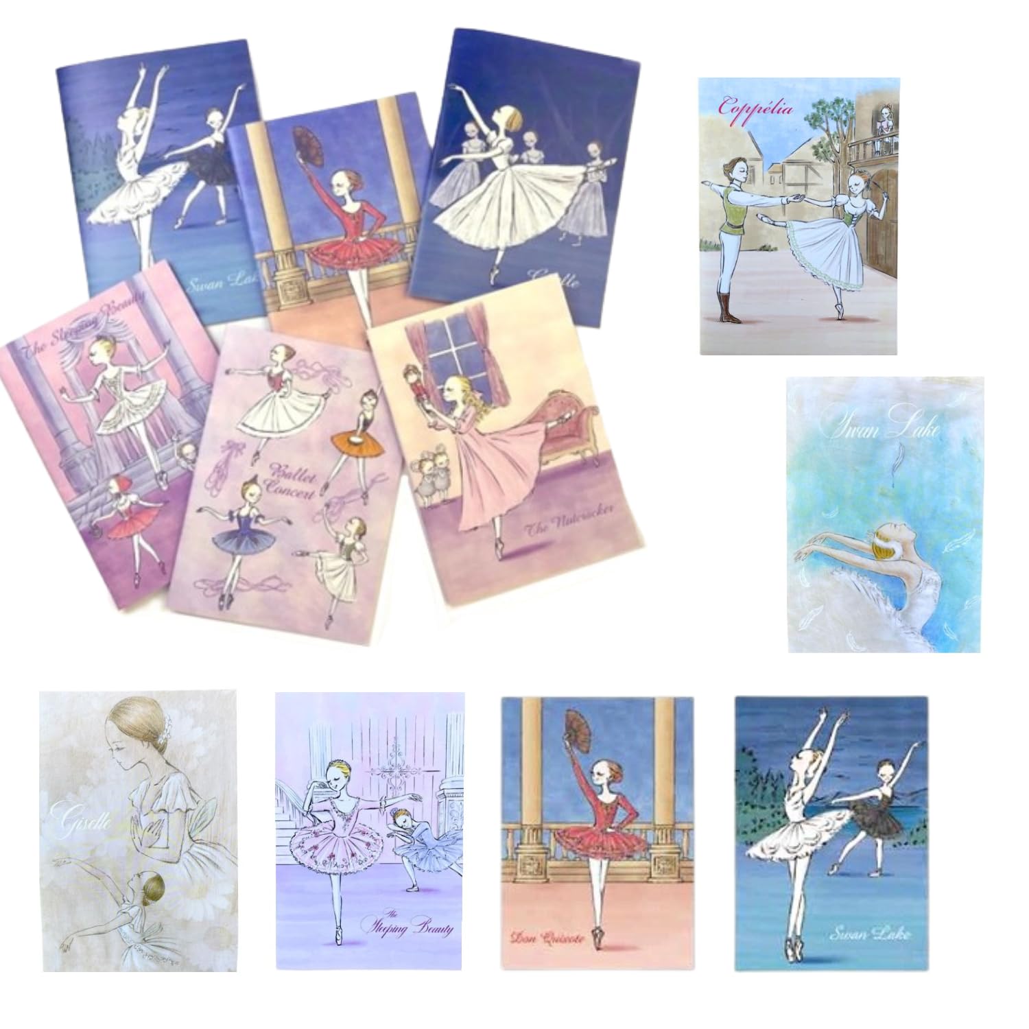 

Ballet notebook set of 5 A5 individually return gift [Itsukorbeil] wrapped, gift, present,