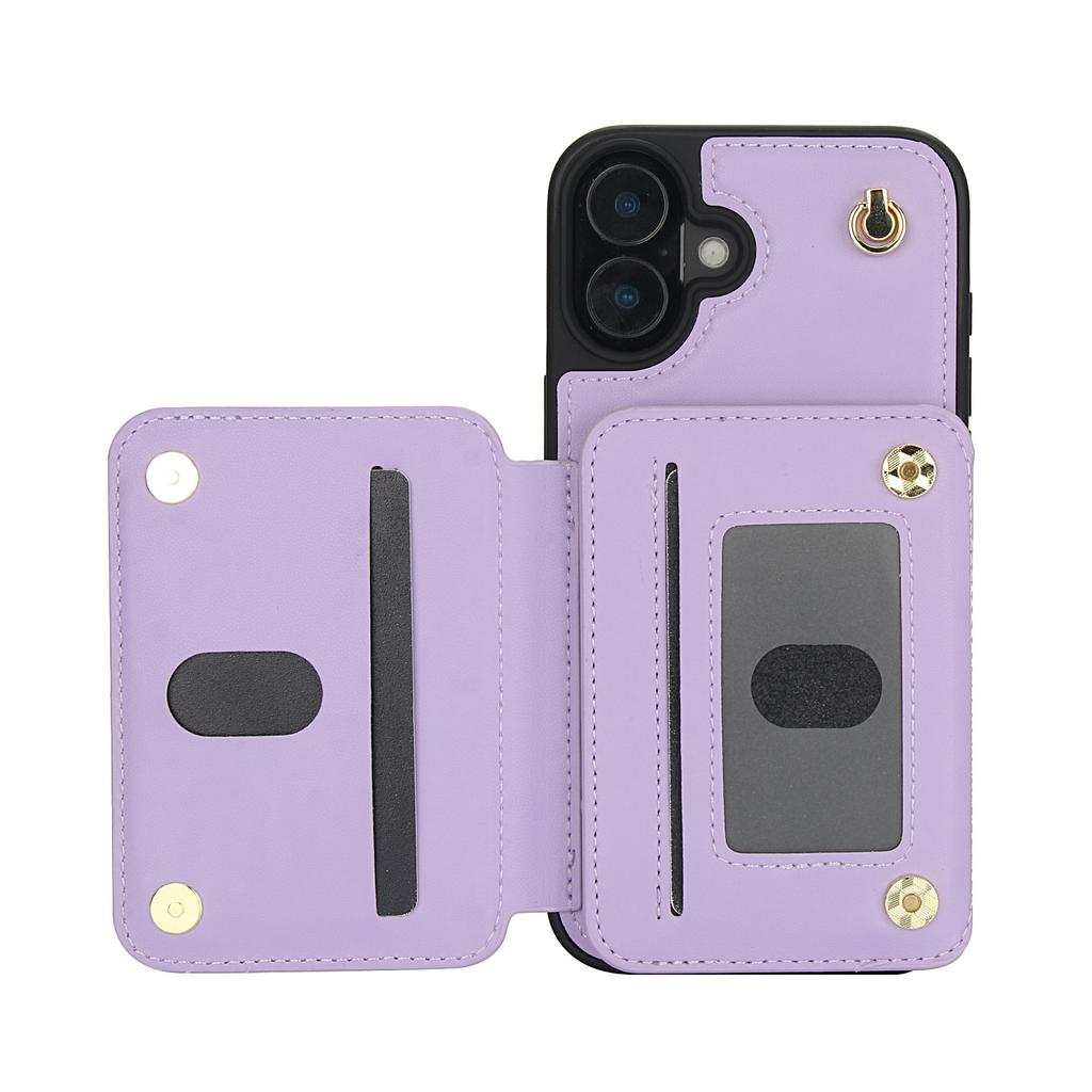 Crossbody Zipper Card Solt Leather RFID Wallet Phone Case For iPhone 17 Pro Max 16 15 14 Plus 13 12 11 XS 16E Pocket Purse Cover