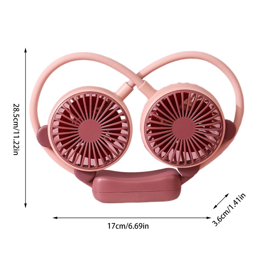 Neck Air Conditioner 2 Speeds Adjustable USB Rechargeable Personal Fan Folding Neck Cooling Fan USB Rechargeable Personal Fan