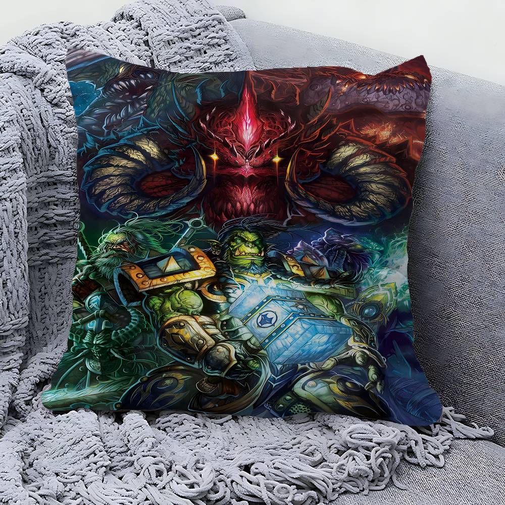 Game World Of Warcraft Cushion Cover Polyester Sofa Cushions Decorative Throw Pillows Home Decoration Pillowcover