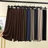 Women's Summer Modal Wide-Leg Lounge Pants - Solid, Versatile, Loose Fit, Seven-Point Style