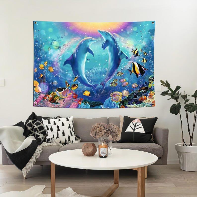 ocean tapestry 75x100