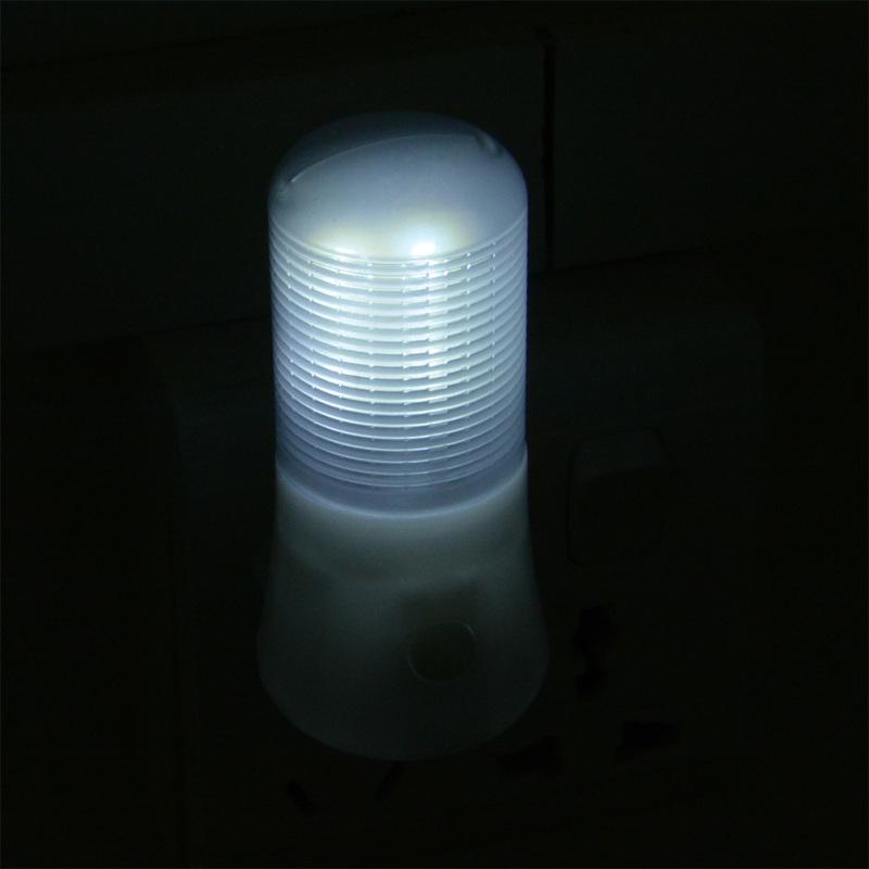 3W Plug-in Wall Manual On/Off Switch LED Night Light Soft White