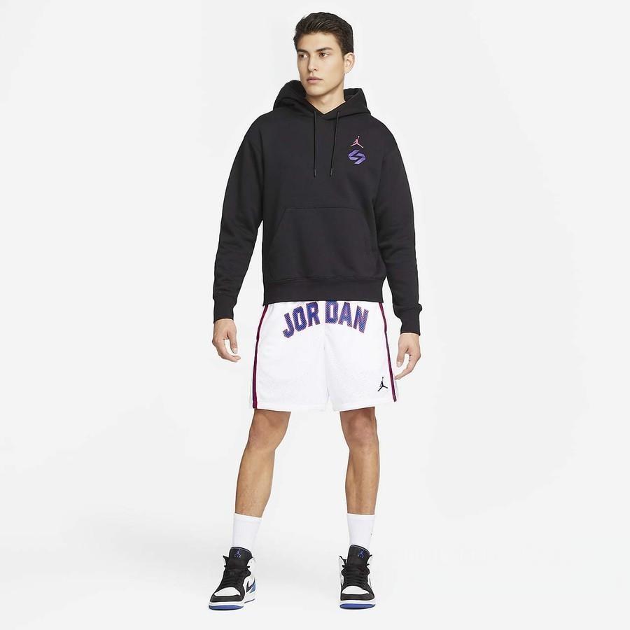 Jordan Luka Ntr Glitch Print Pullover Sweatshirt Men Tops Black DV5533-010