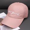 Embroidered letter baseball cap, unisex, suitable for spring and summer, versatile, and provides sun protection