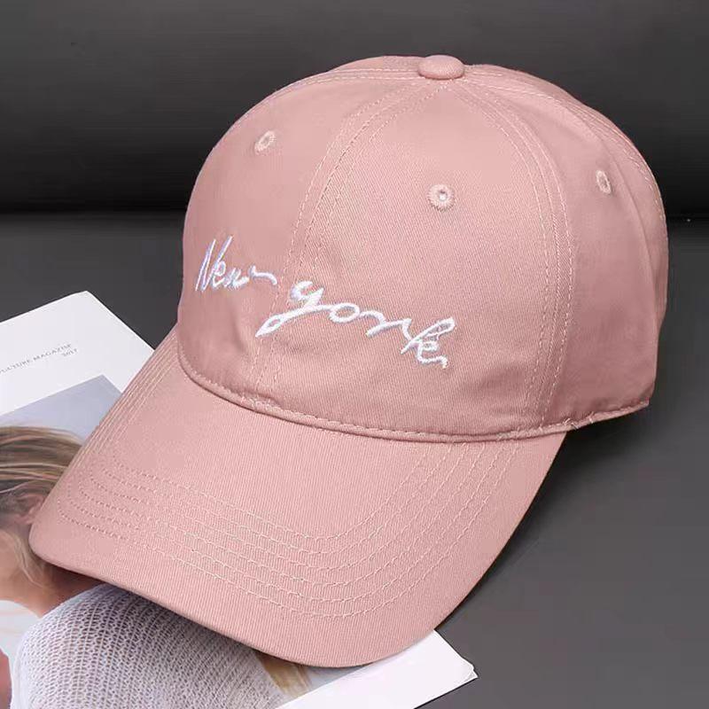 Embroidered letter baseball cap, unisex, suitable for spring and summer, versatile, and provides sun protection