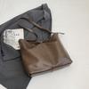 Autumn and winter casual retro soft leather multi-purpose shoulder bag women 2025 small fresh Korean version tote bag simple shoulder bag