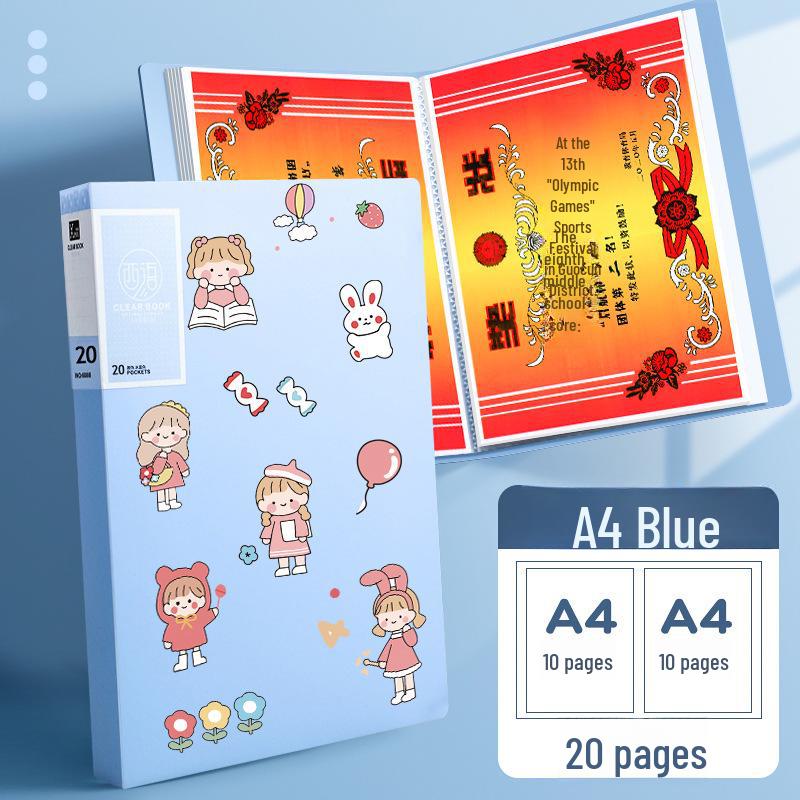 A3/A4 Award Certificate & Art Collection Folder for Kids