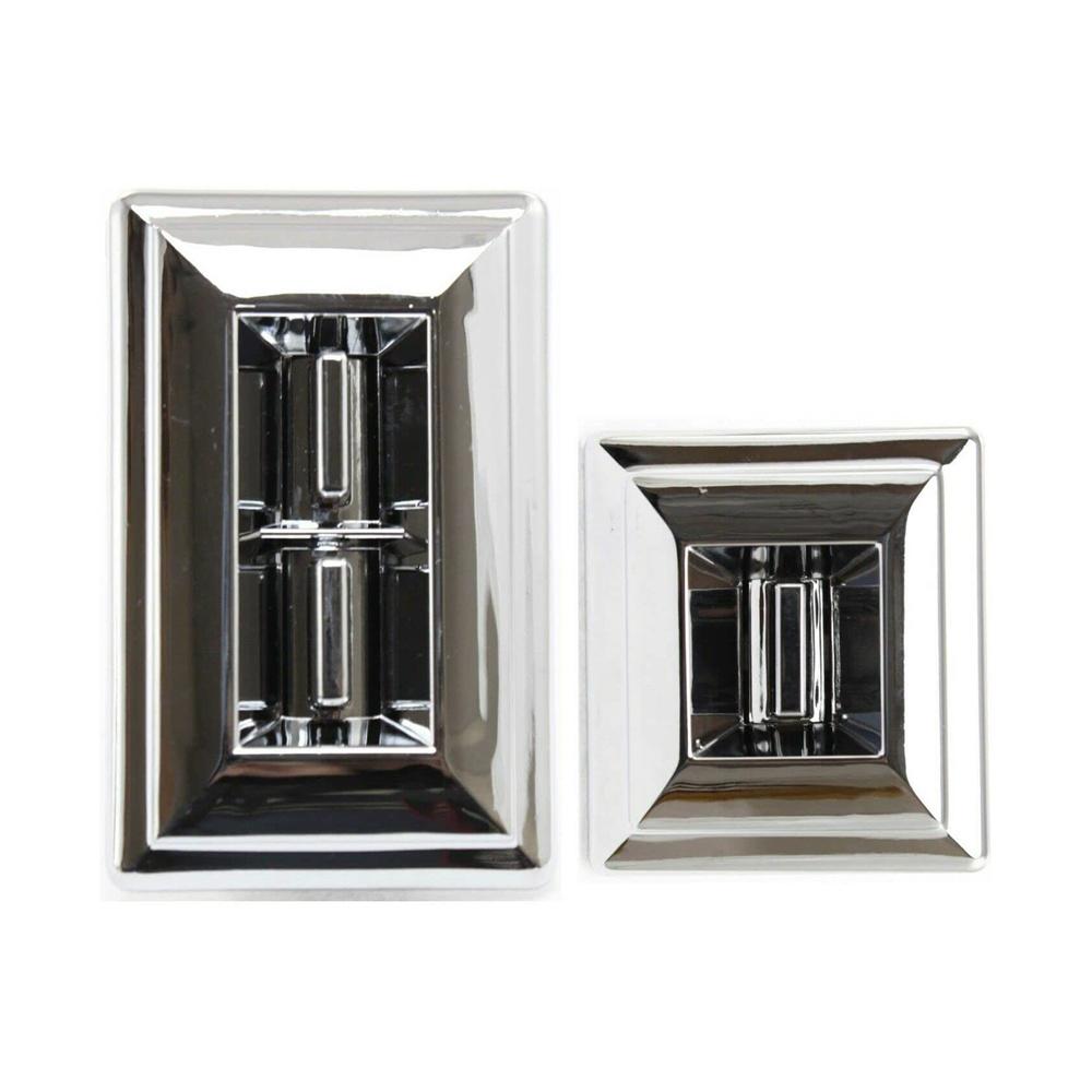 

Chrome Power Window Switch Pair Set of 2 For Chevy GMC Pontiac