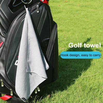 Microfiber Golf Towel with Carabiner Clip Waffle Pattern Super Soft Absorbent Golf Club