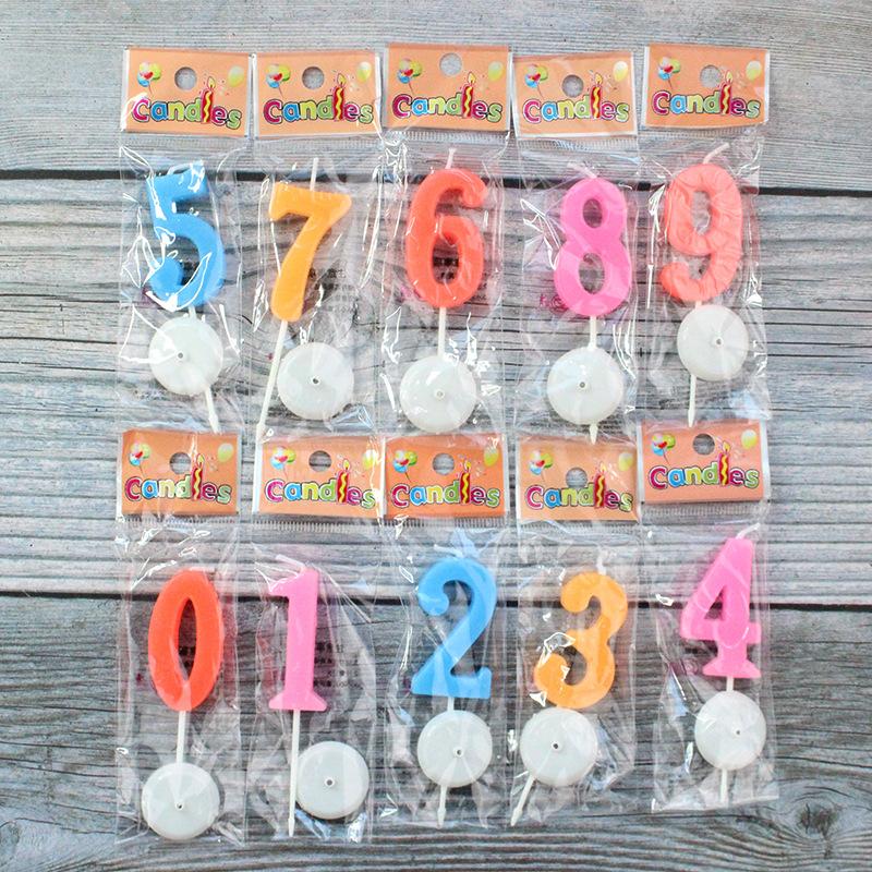Cake Number Candle Birthday Cake Candle Medium Number Candle Color Number Candle
