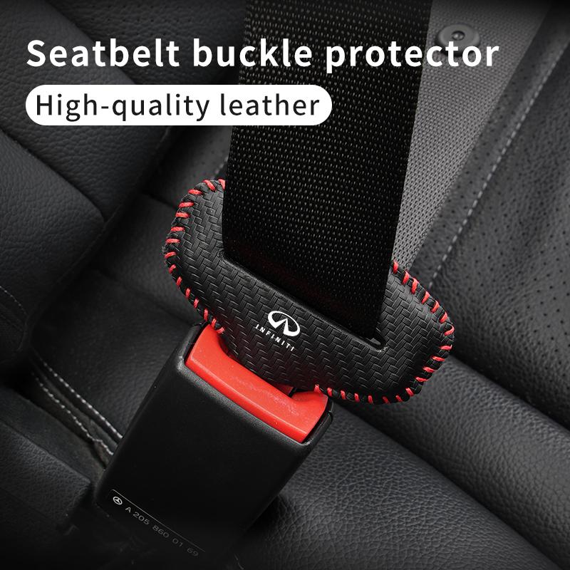 Car Accessories Seat Belt Buckle Anti-scratch Protector Cover For Infiniti Q50 FX35 Q30 G37 Q70 QX70 G35 Q60 QX50 QX60 QX80 QX30