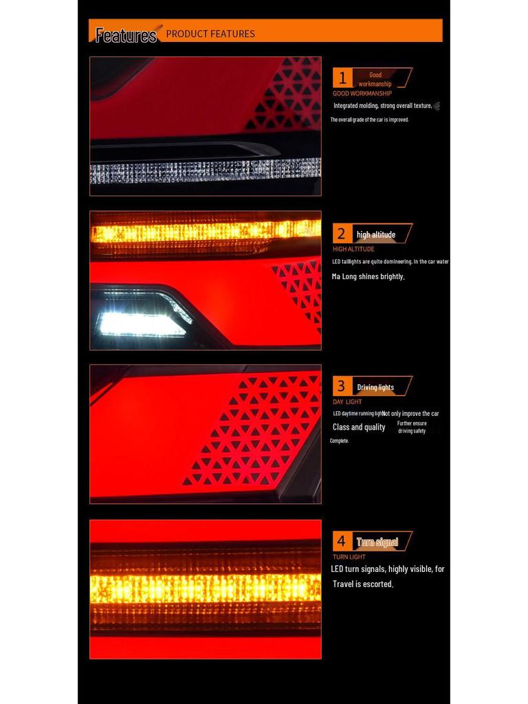 LED Dynamic Tail Lights for BMW X1 E84 (2011-2014) - Flowing Turn Signal Assembly