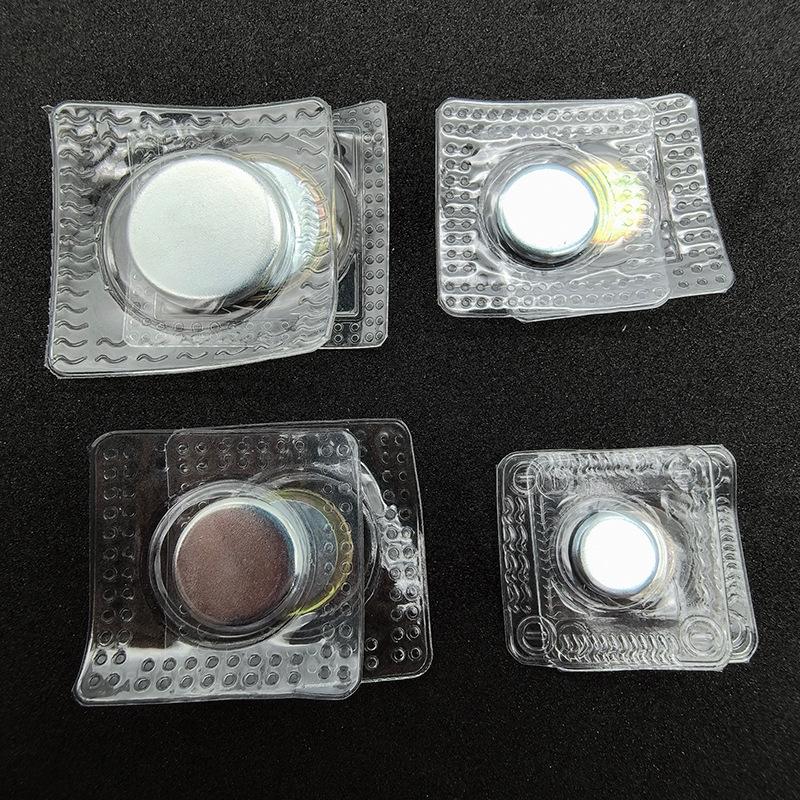 

Водонепроницаемая ПВХ магнитная кнопка-застежка - Невидимая с резиновым покрытием, Прочная, Самоклеящаяся для сумок DIY.