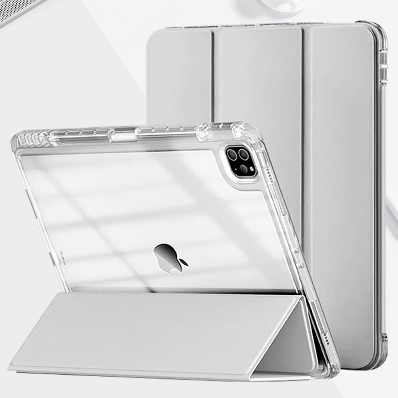 IPad Case Air 4/5 10.9 Inch 10.2/10.5 3-Fold Clear Acrylic Cover With Stand Anti-Scratch Shockproof