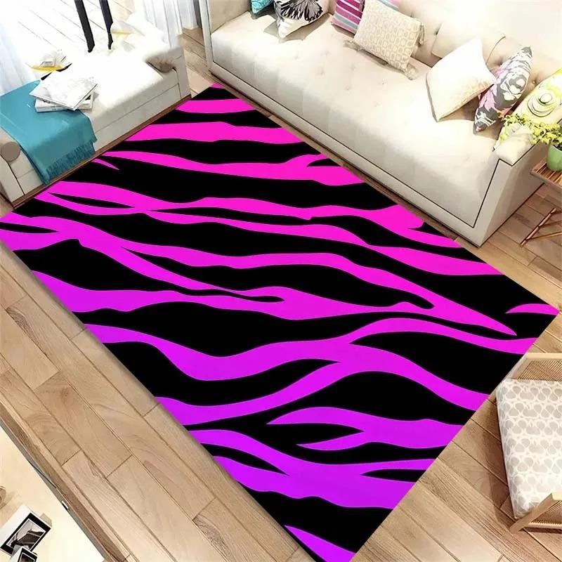 Zebra Stripes Colorful Pattern Floor Mats Door Front Decoration Home Living Room Floor Mats