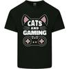 Cats and Gaming Funny Gamer Kids T-Shirt Childrens