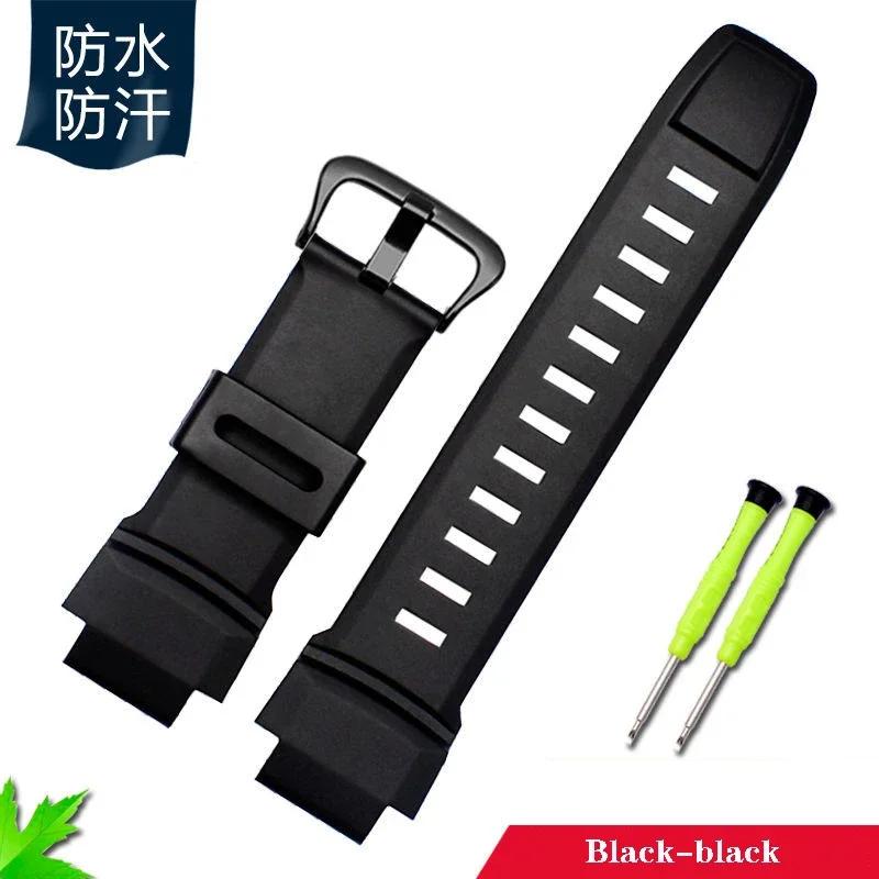 Für Casio PROTREK Serie PRG 250 260/270 500 550 /PRW-3500/2500/5100 Outdoor-Sport Wasserdichte Silikon-Uhrenarmbänder