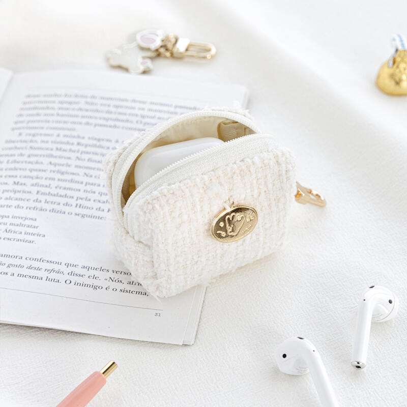 Piyo Tweed Earphone Pouch