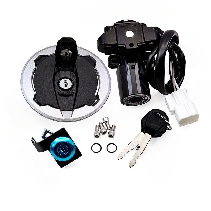 Ignition Key Switch Fuel Tank Lock Seat Lock Kit for Kawasaki Ninja 400 Z400 2018-2023