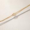 2 Pieces Couple Bracelet Adjustable Chain Bracelet Knot Bracelet Alloy Texture Fashionable Accessory for Lover Couple