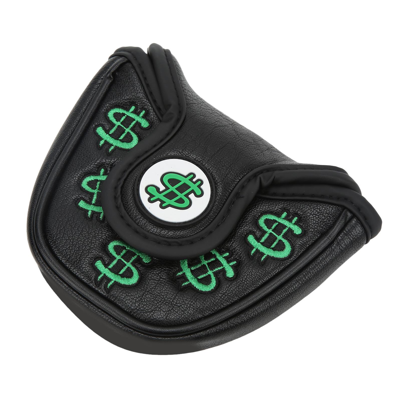 

Golf Putter Head Covers PU Leather Waterproof Sunscreen Putter Headcover Golf Club Protector with
