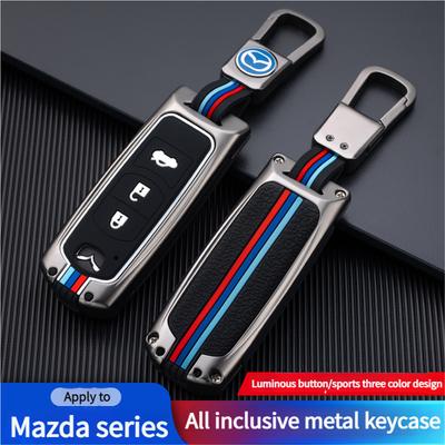 Zinc Alloy Car Key Holder for Mazda Axela Atenza 3 2 6 CX3 CX5 CX30 CX8 CX9 MX5 RX7 RX8 SKYACTIV Remote Protector Car Key Cover G3