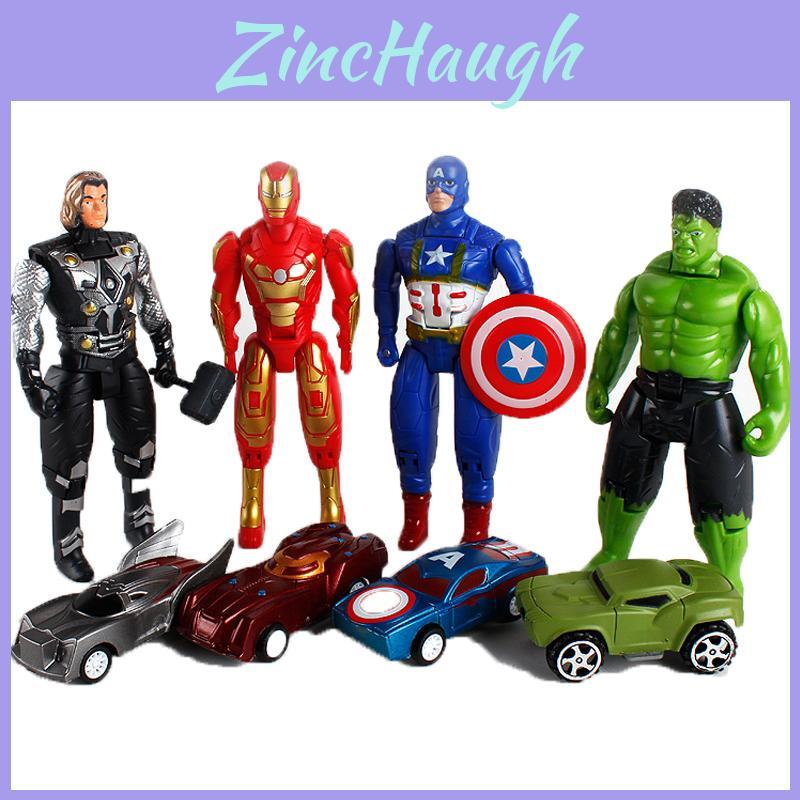 Colorful Toy Cars Featuring Captain America Man For Kids