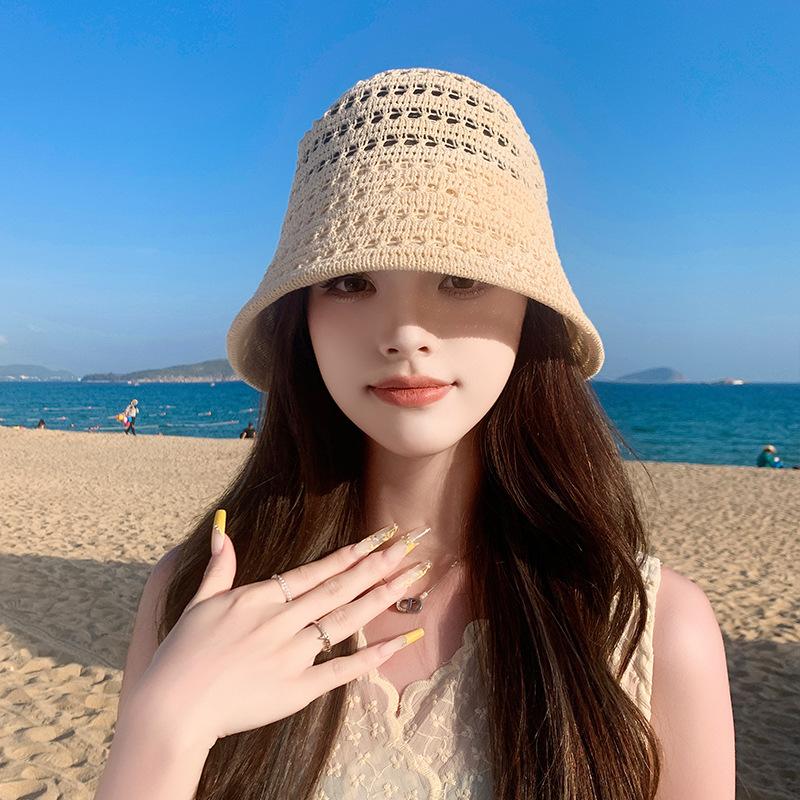 Premium Sense Silk and Linen Woven Bucket Straw Hat, Light and Breathable In Summer, Washbasin Hat, Outdoor Fashion Sun Hat
