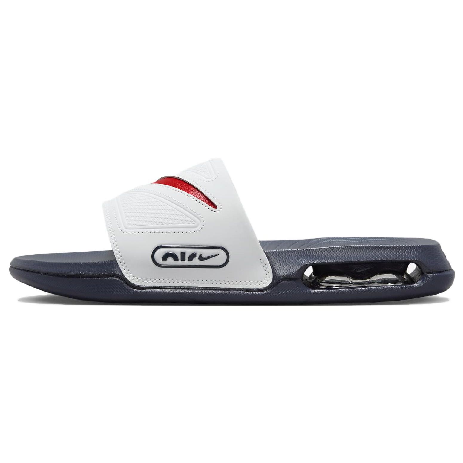 

Мужские кроссовки Nike Air Max Cirro Slide Photon Dust Obsidian белые университетски-красные DC1460-009